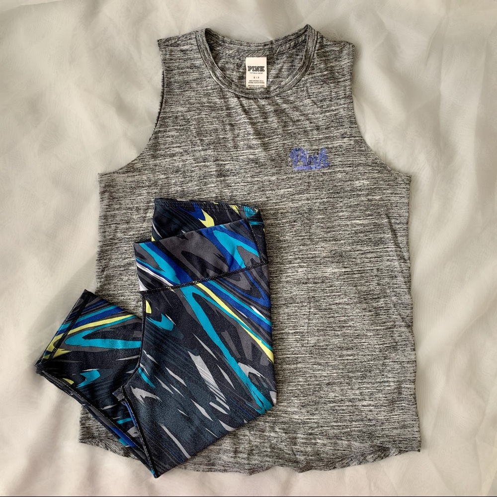 PINK by Victoria’s Secret Gray Bling Tank | S P